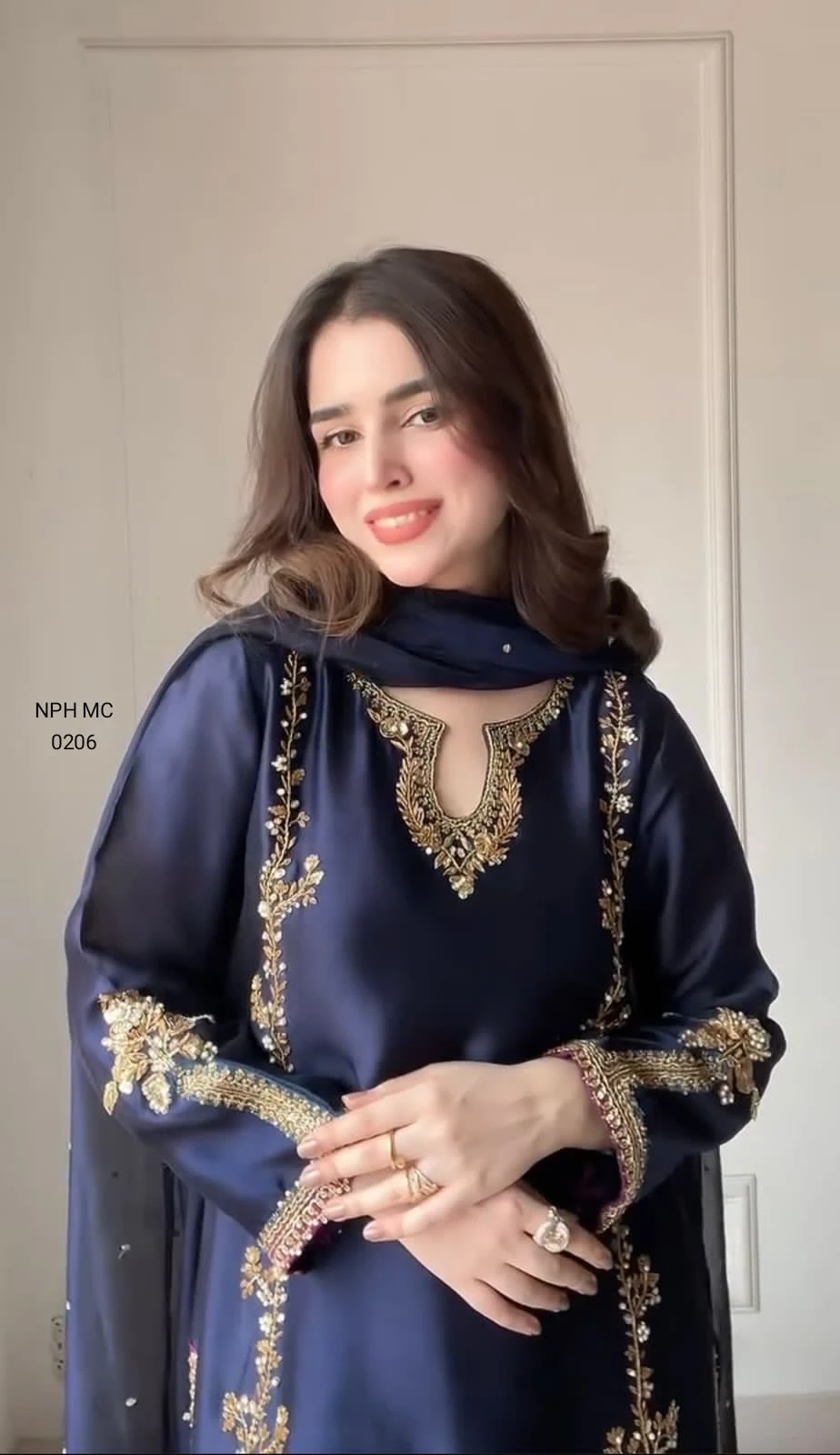 Designer Party Wear Look top with farshi salwar